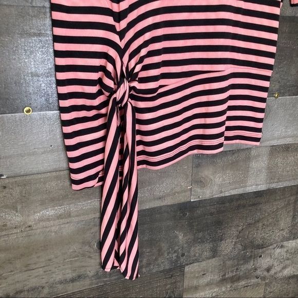 Ella Moss Khloe Striped Tie Knot Knit Tee - Picture 6 of 10